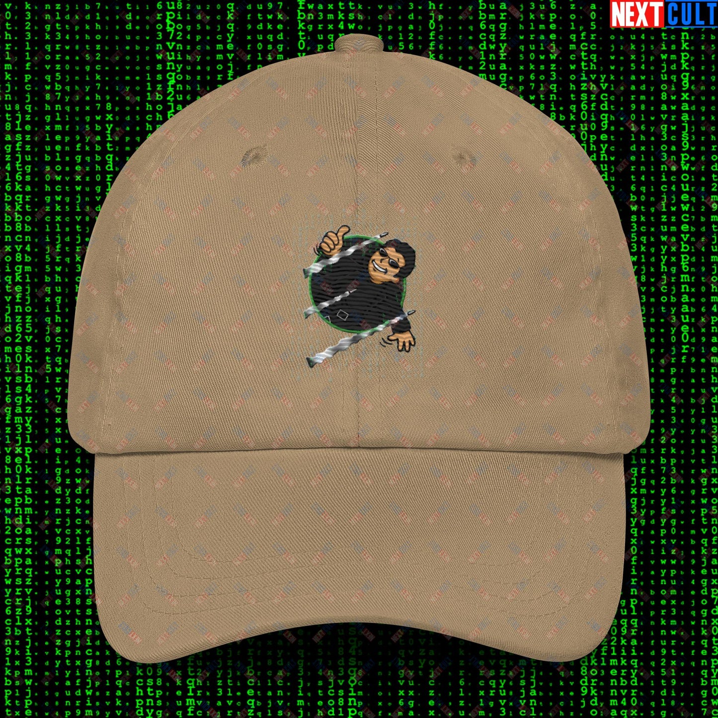 Neo Matrix Vault Boy Fallout Funny Meme Cartoon Mashup Dad hat Next Cult Brand