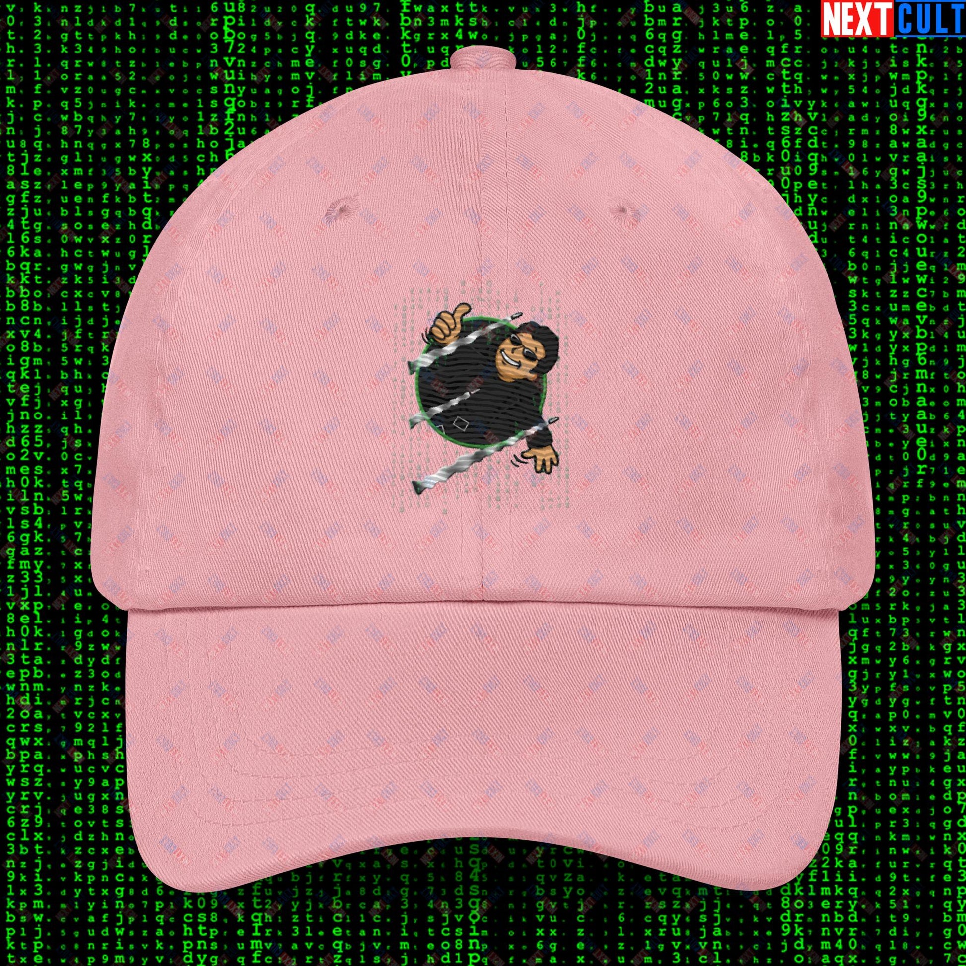 Neo Matrix Vault Boy Fallout Funny Meme Cartoon Mashup Dad hat Next Cult Brand