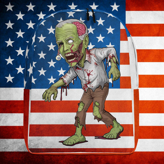 Old Joe Biden Zombie Walking Dead Funny Politics Backpack Next Cult Brand