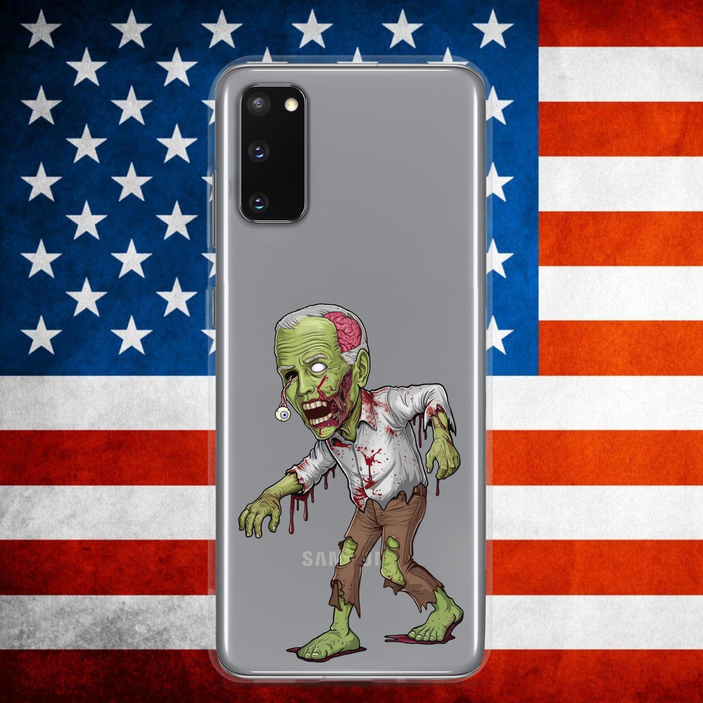 Old Joe Biden Zombie Walking Dead Funny Politics Clear Case for Samsung Next Cult Brand