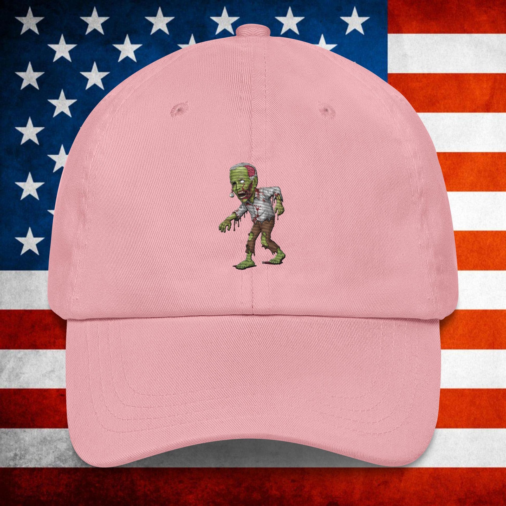 Old Joe Biden Zombie Walking Dead Funny Politics Dad hat Pink Hats Joe Biden Politics TV Shows Walking Dead Zombie Next Cult Brand