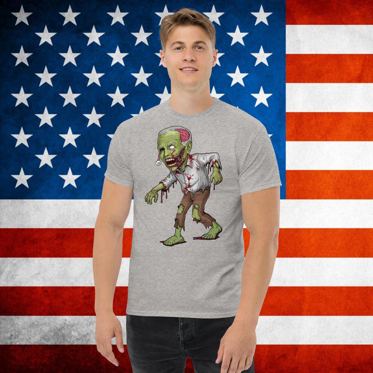 Old Joe Biden Zombie Walking Dead Funny Politics tee Next Cult Brand