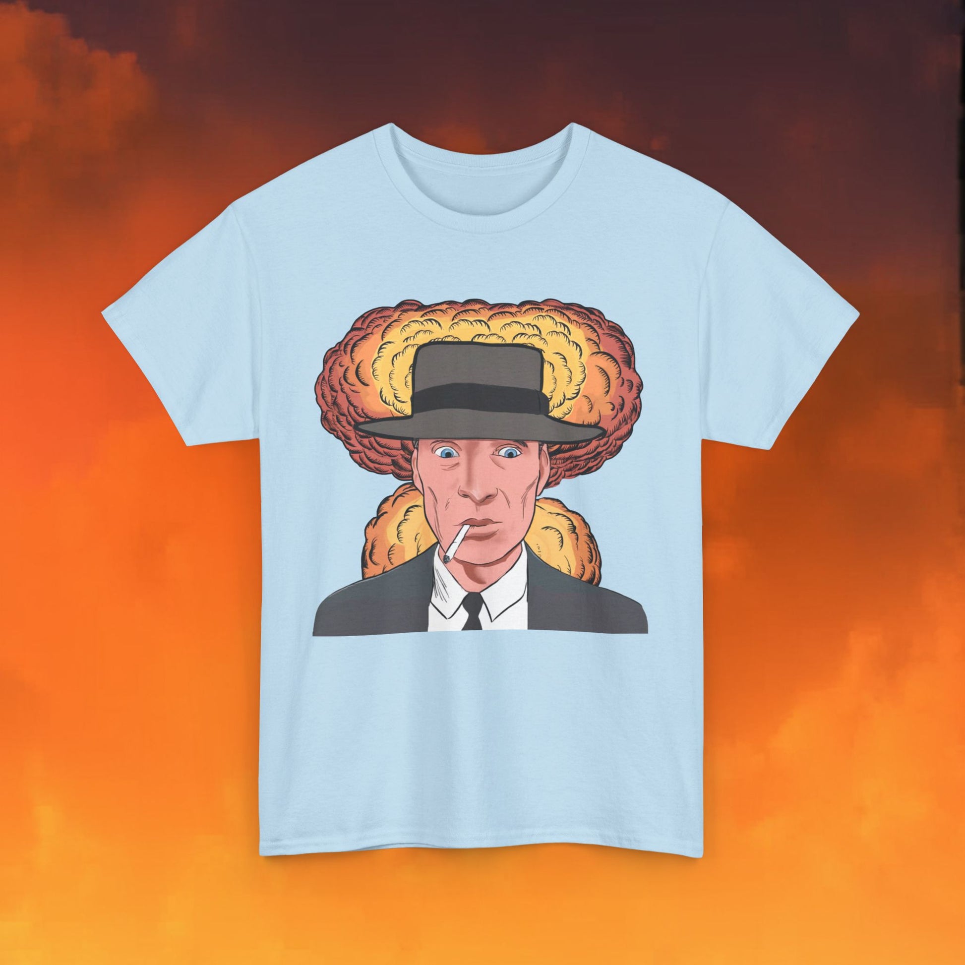 Oppenheimer Cartoon Funny Movie Cillian Murphy Unisex Heavy Cotton Tee Next Cult Brand