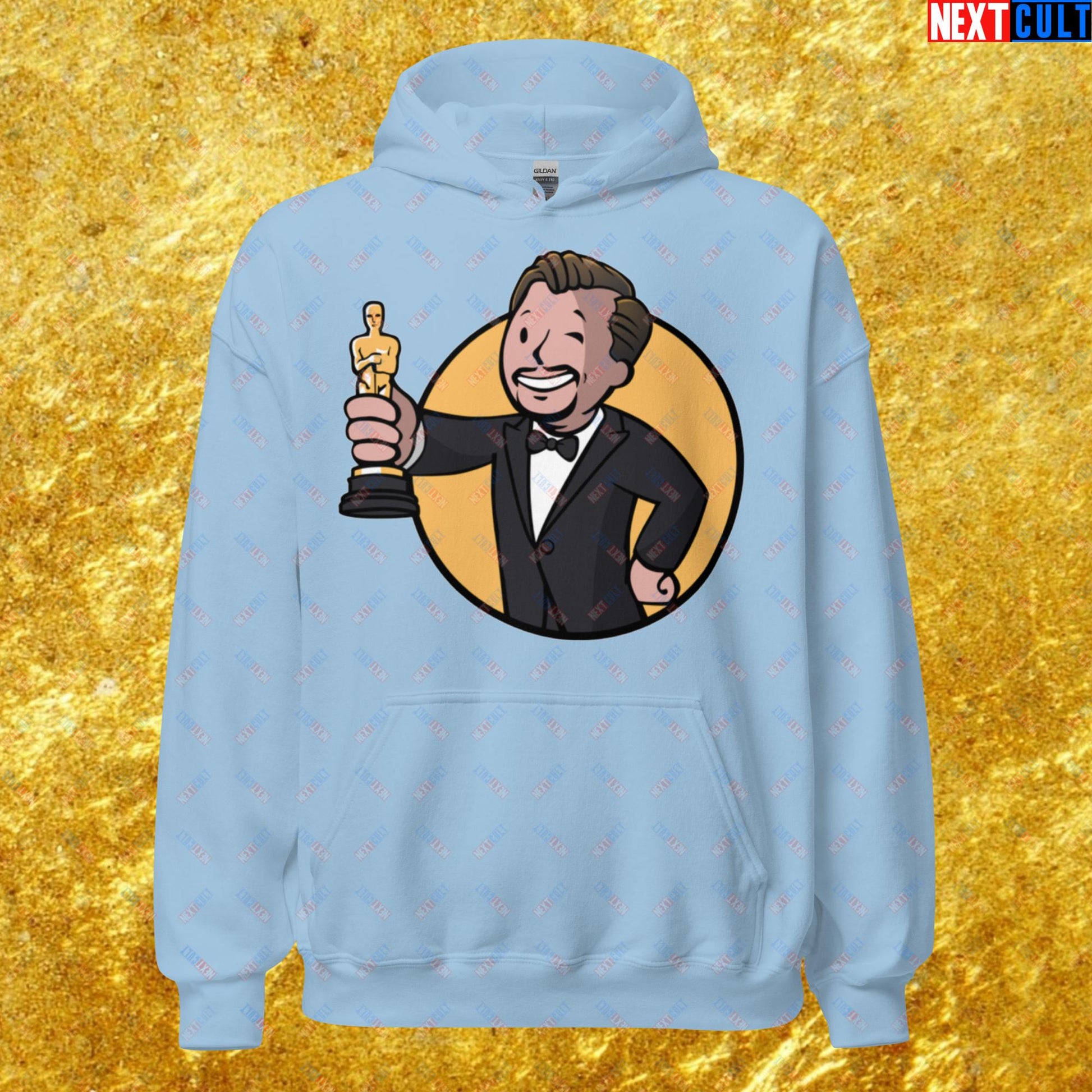 Oscars Boy Leonardo DiCaprio Vault Boy Fallout Funny Meme Cartoon Mashup Unisex Hoodie Next Cult Brand