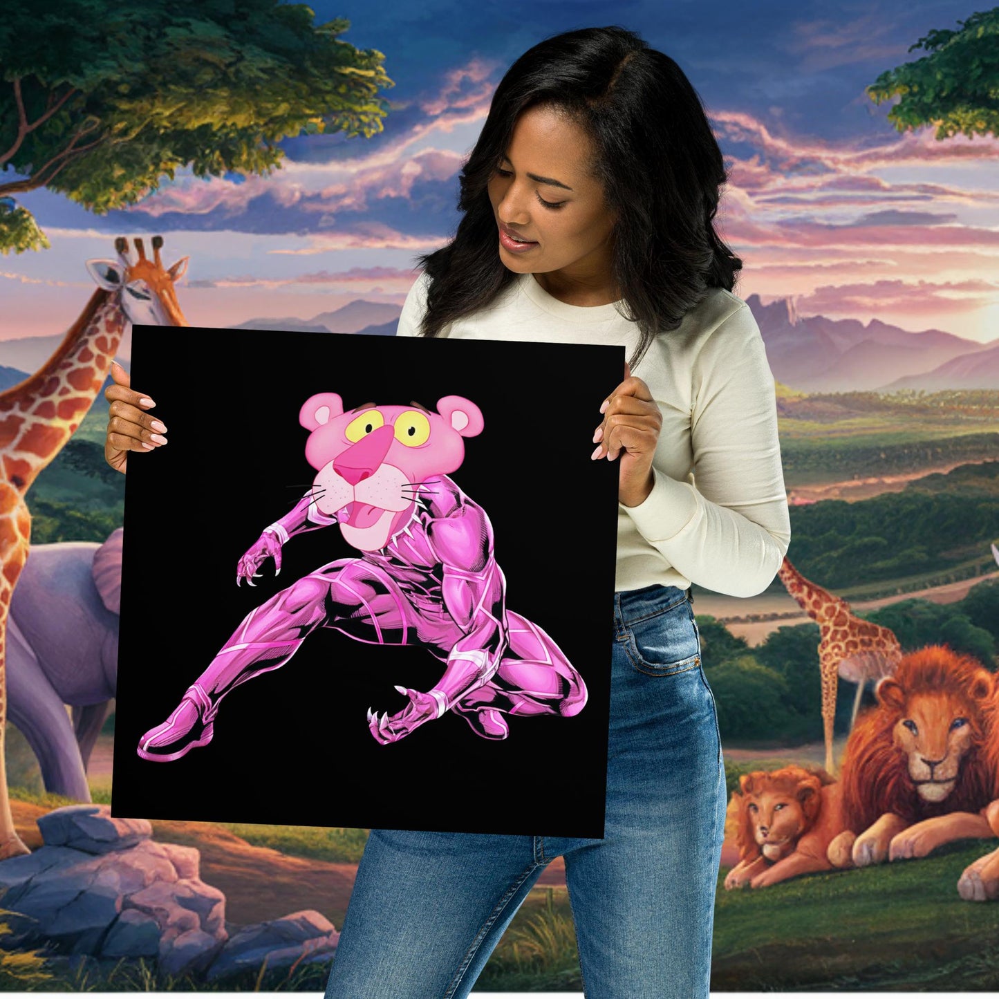 Pink Panther x Black Panther Poster Next Cult Brand