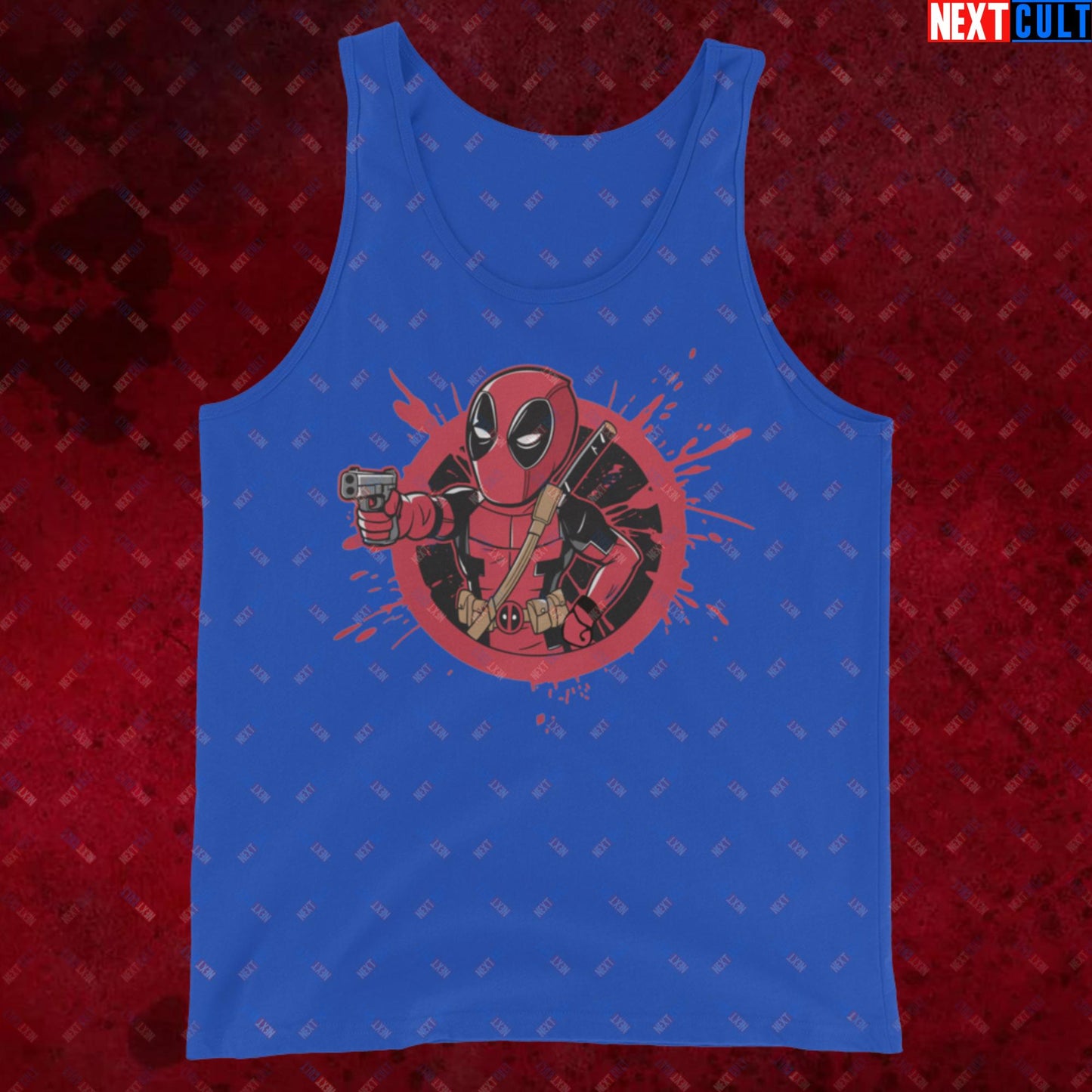 Pool Boy Deadpool Vault Boy Fallout Funny Cartoon Mashup Tank Top Next Cult Brand