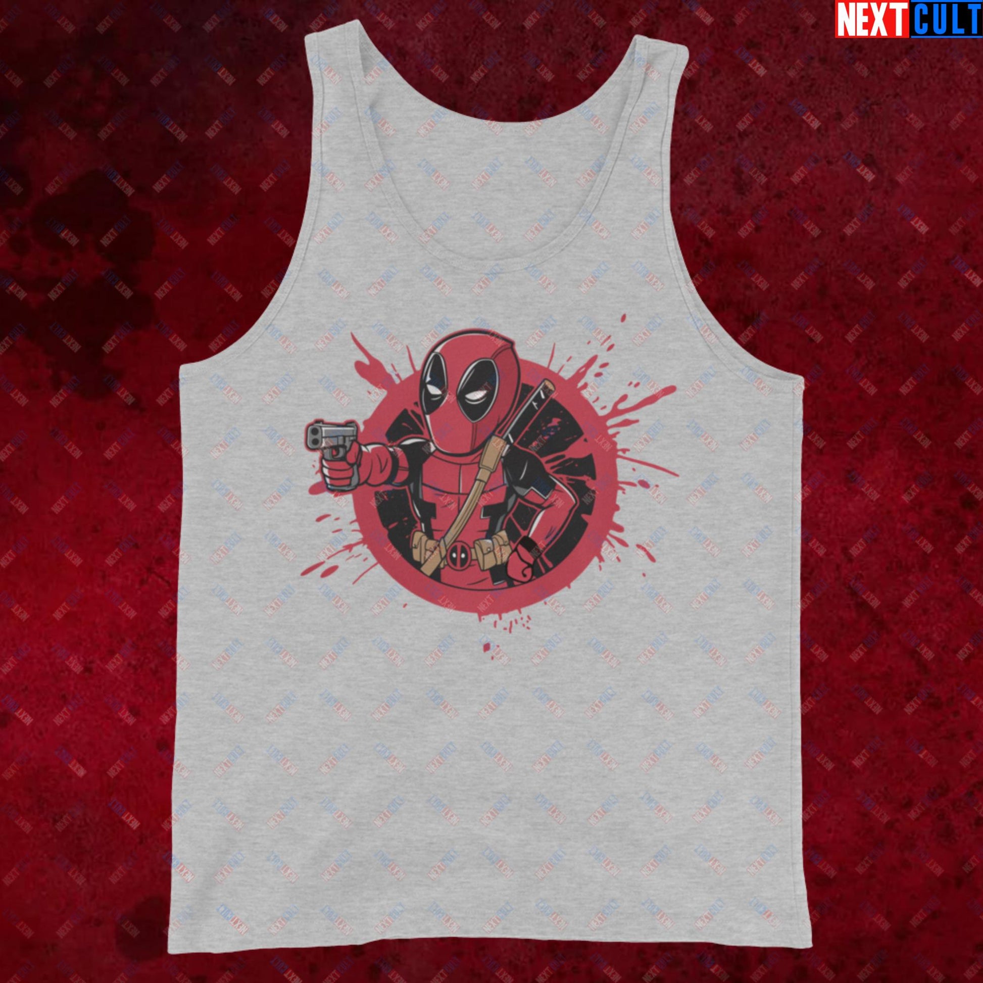 Pool Boy Deadpool Vault Boy Fallout Funny Cartoon Mashup Tank Top Next Cult Brand