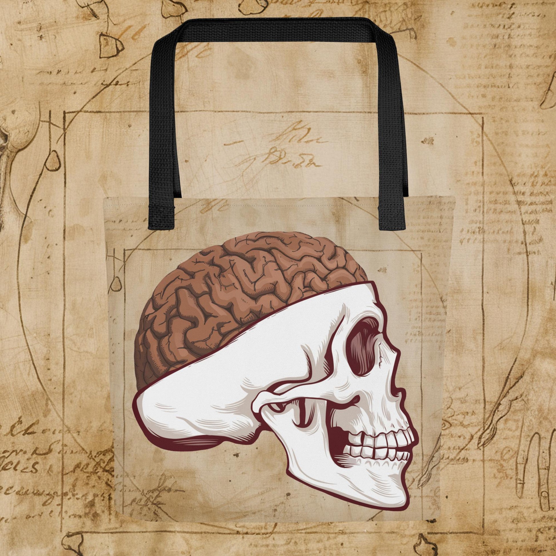 Poop Brain Anatomy Funny Leonardo da Vinci Drawing Tote bag Next Cult Brand