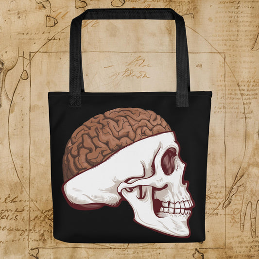 Poop Brain Anatomy Funny Leonardo da Vinci Drawing Tote bag Next Cult Brand