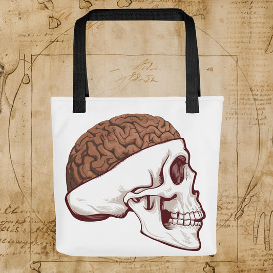 Poop Brain Anatomy Funny Leonardo da Vinci Drawing Tote bag Next Cult Brand