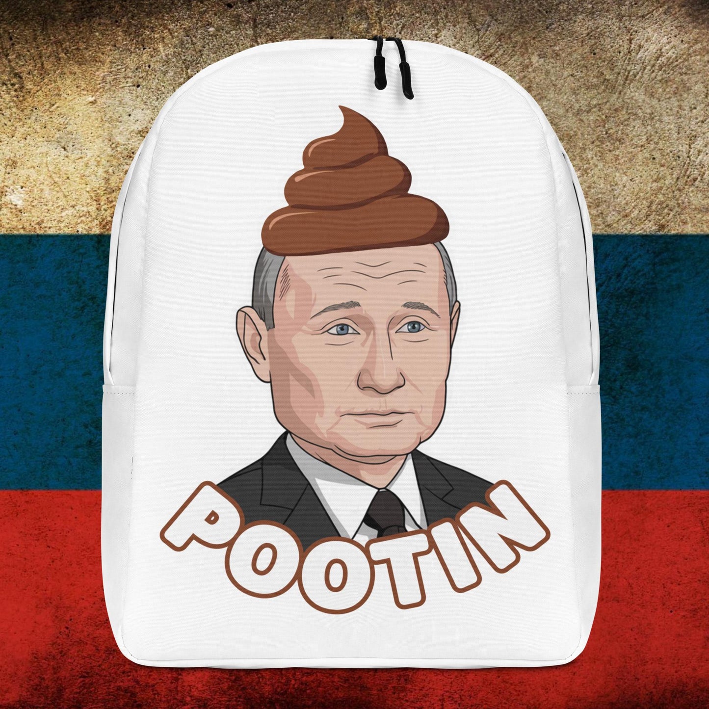 Pootin Funny Anti Vladimir Putin Backpack Next Cult Brand