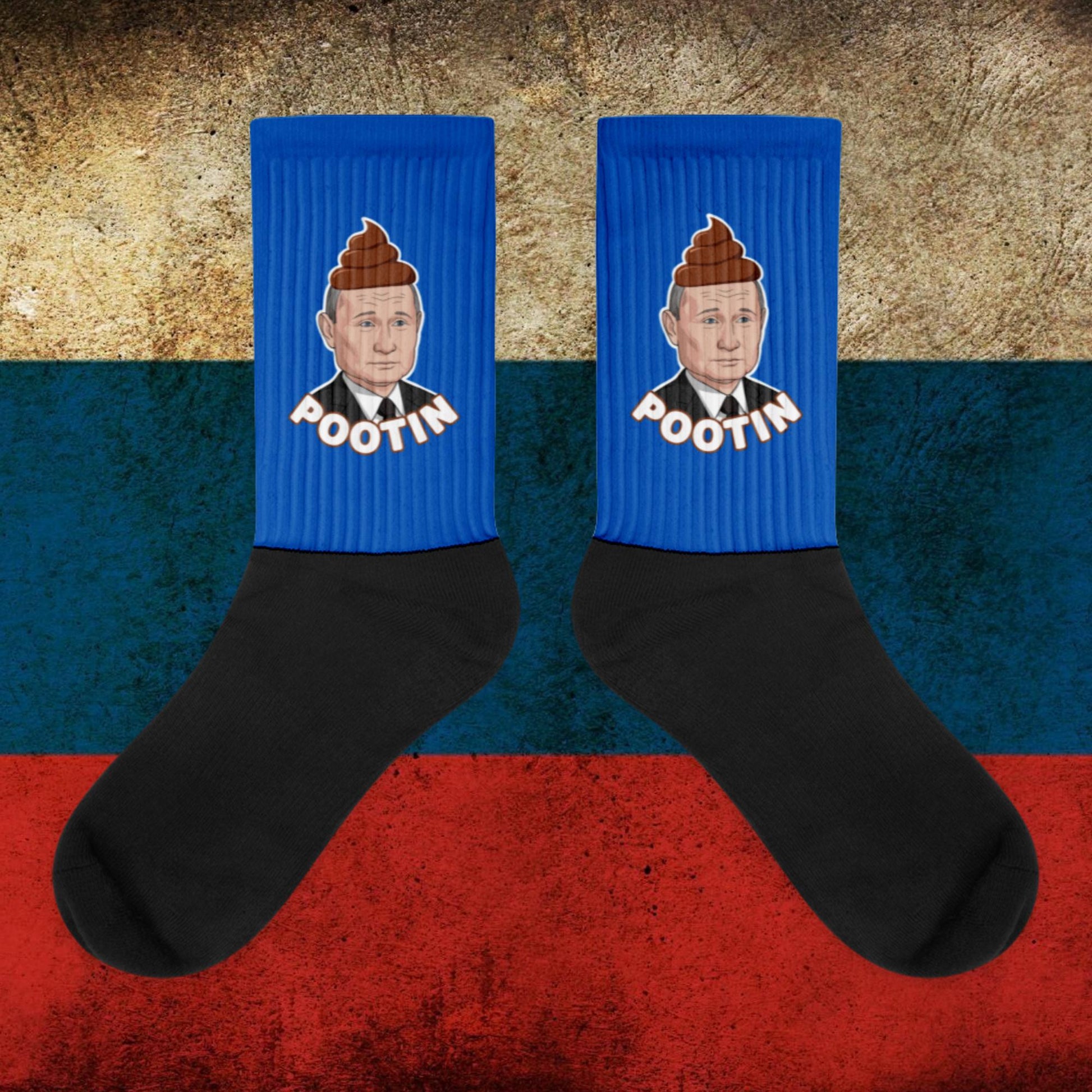 Pootin Funny Anti Vladimir Putin Socks Next Cult Brand