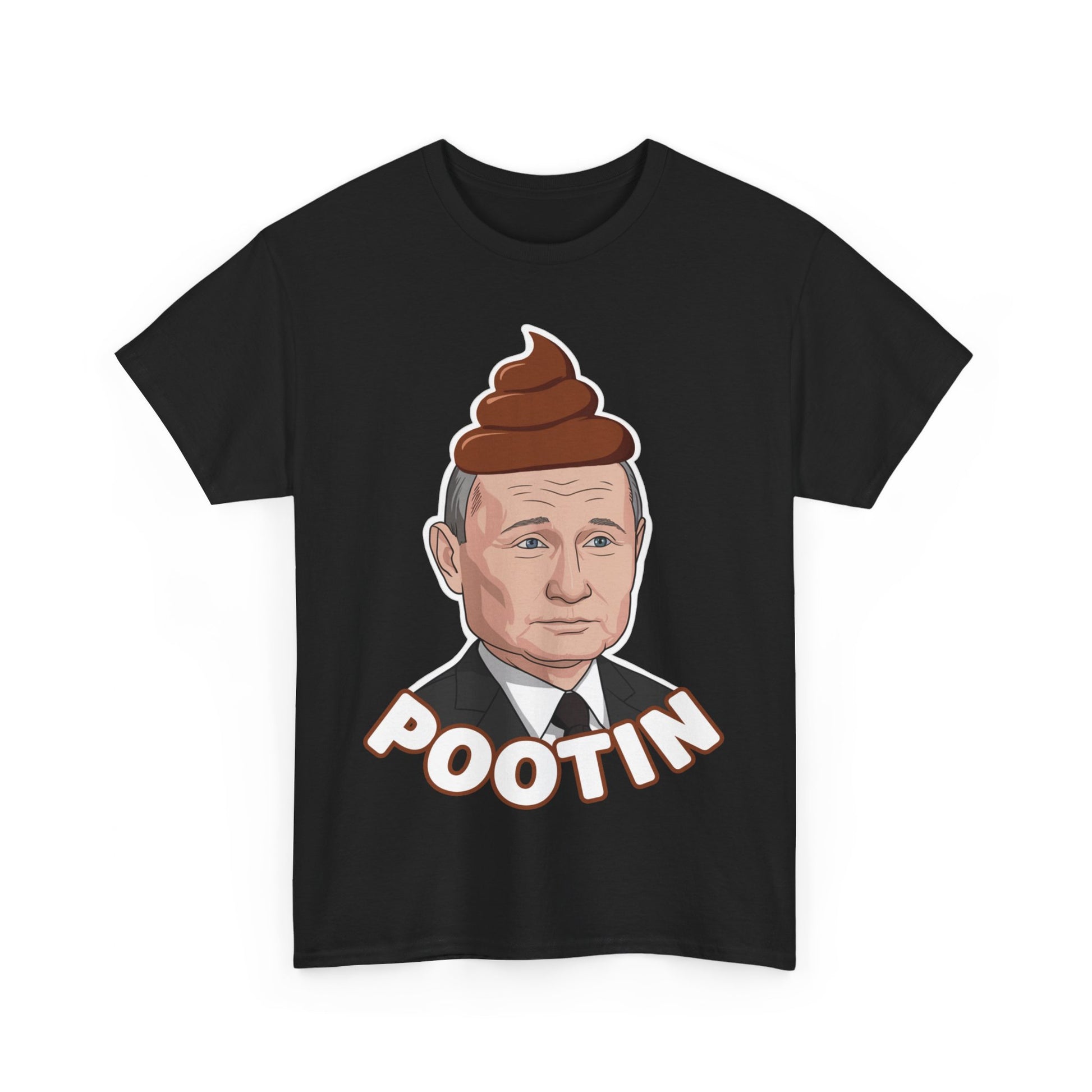 Pootin Funny Anti Vladimir Putin Unisex Heavy Cotton Tee Next Cult Brand