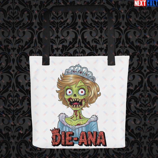 Princess Diana Zombie Die-Ana Funny Royal Family Conspiracy Tote bag Default Title Bags Conspiracy Theories Politics Princess Diana Royal Family Zombie Next Cult Brand