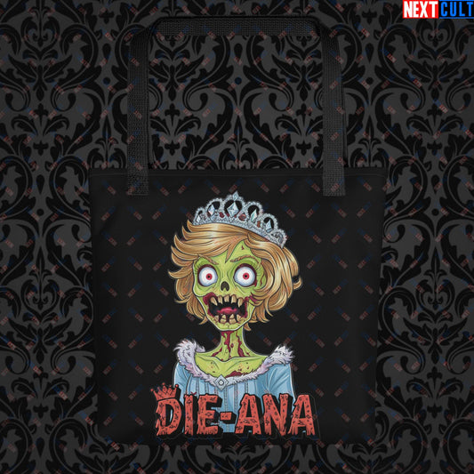 Princess Diana Zombie Die-Ana Funny Royal Family Conspiracy Tote bag Default Title Bags Conspiracy Theories Politics Princess Diana Royal Family Zombie Next Cult Brand