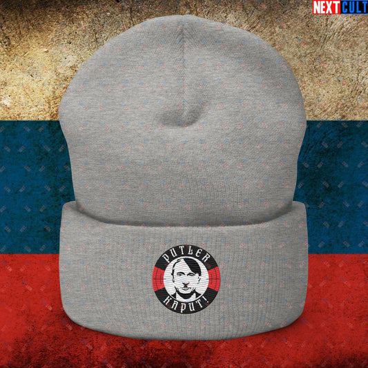 Putler Kaput Anti Vladimir Putin Cuffed Beanie Next Cult Brand