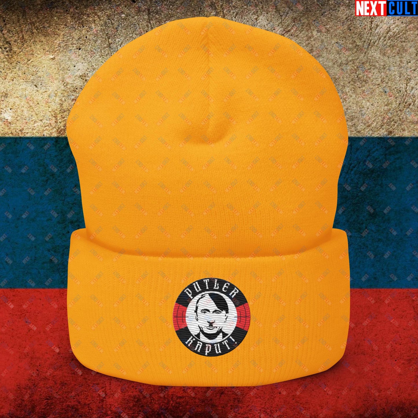 Putler Kaput Anti Vladimir Putin Cuffed Beanie Next Cult Brand