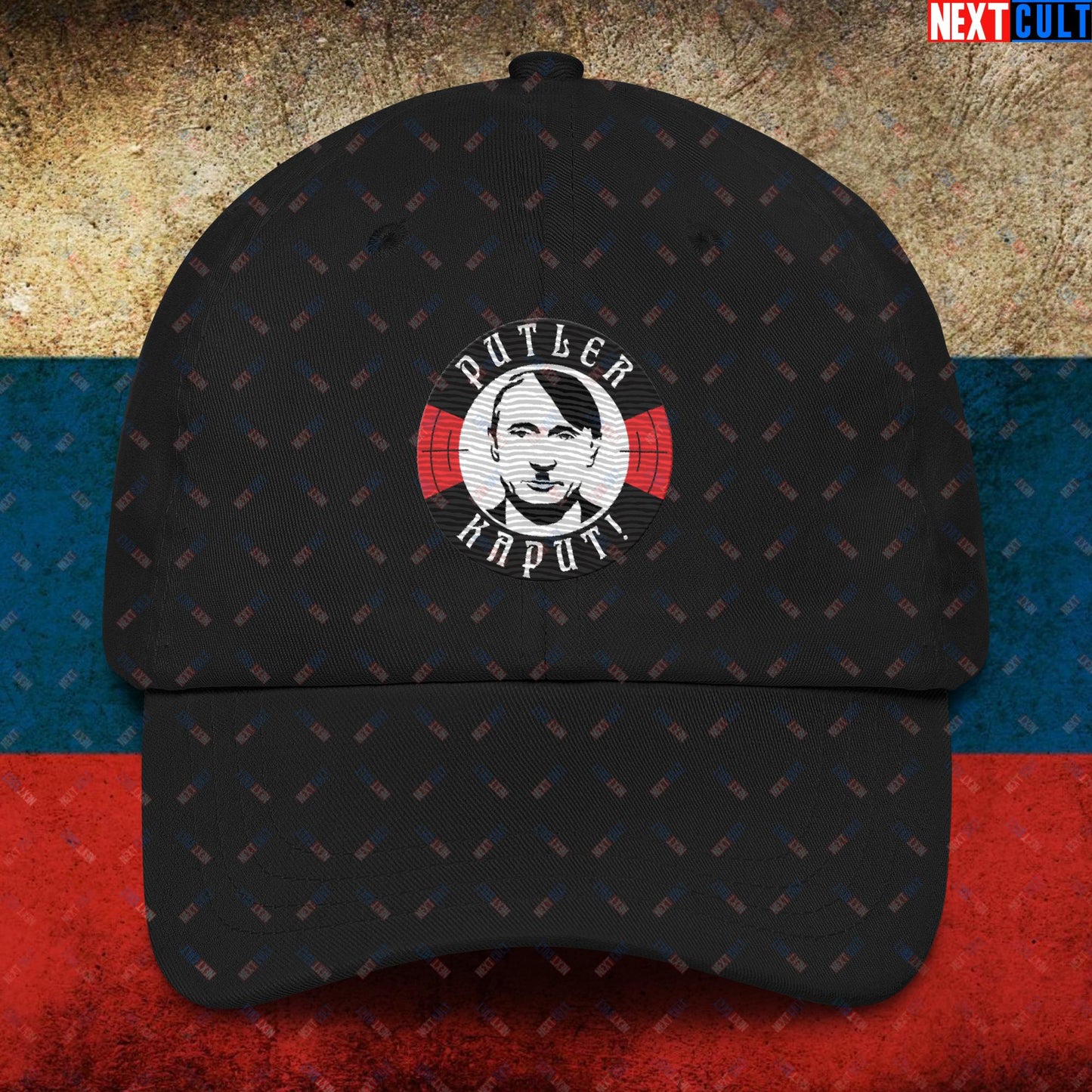 Putler Kaput Anti Vladimir Putin Dad hat Black Hats Politics Vladimir Putin Next Cult Brand