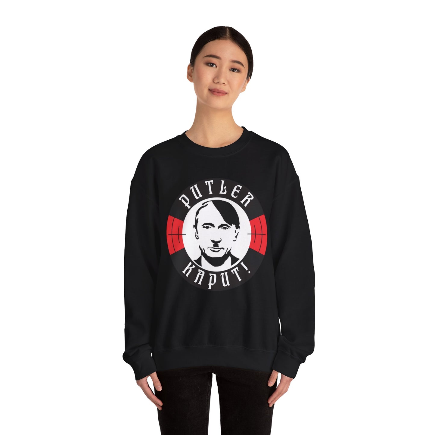 Putler Kaput Anti Vladimir Putin Unisex Heavy Blend Crewneck Sweatshirt Next Cult Brand