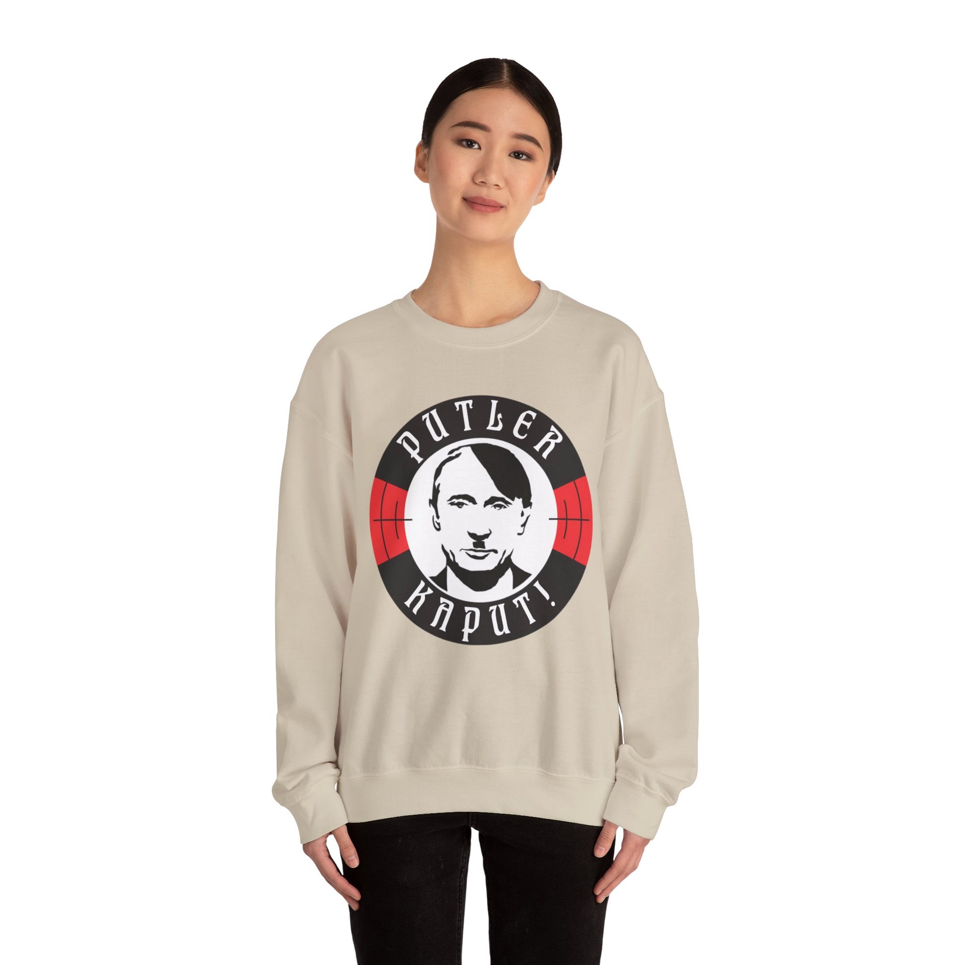 Putler Kaput Anti Vladimir Putin Unisex Heavy Blend Crewneck Sweatshirt Next Cult Brand