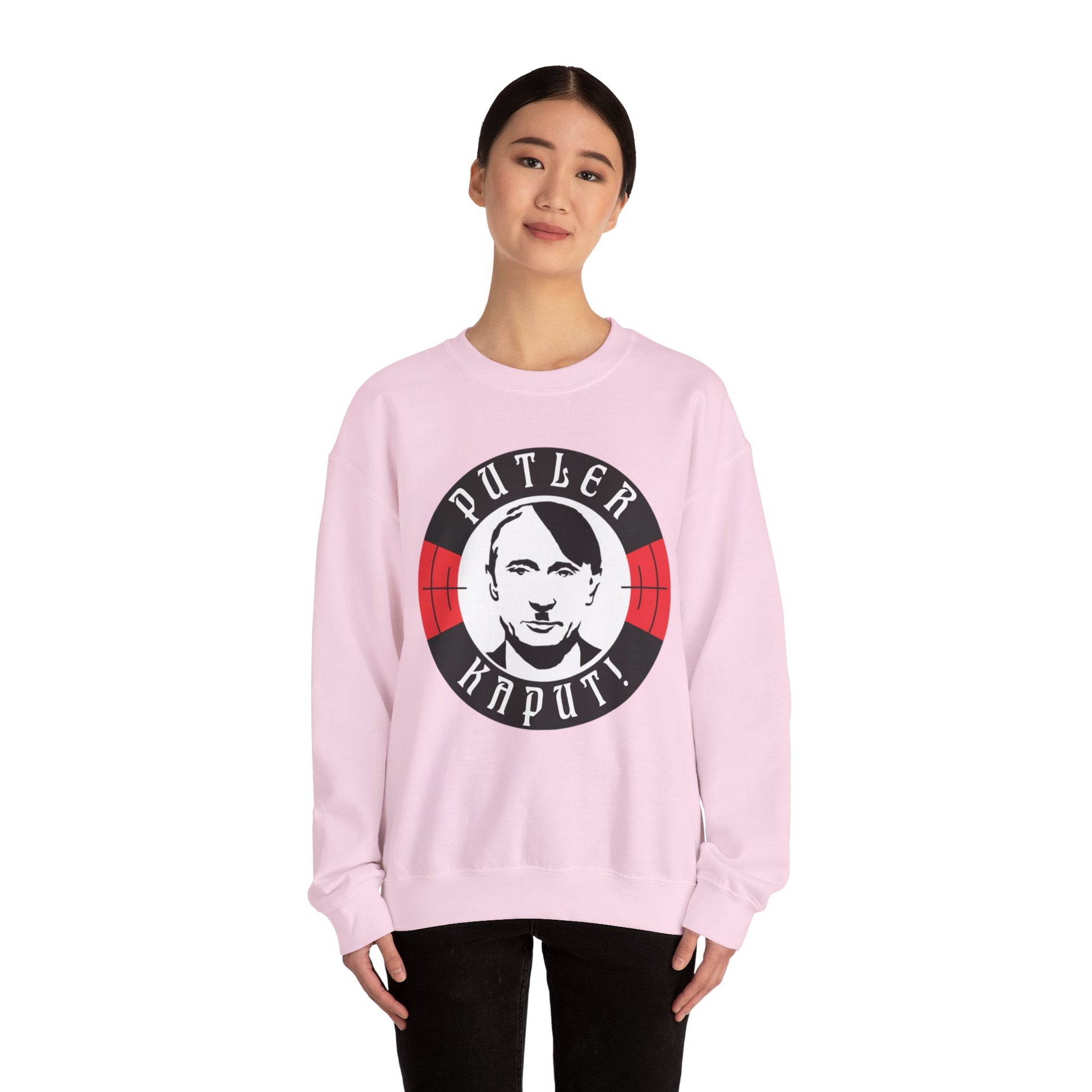 Putler Kaput Anti Vladimir Putin Unisex Heavy Blend Crewneck Sweatshirt Sweatshirts Politics Vladimir Putin Printify