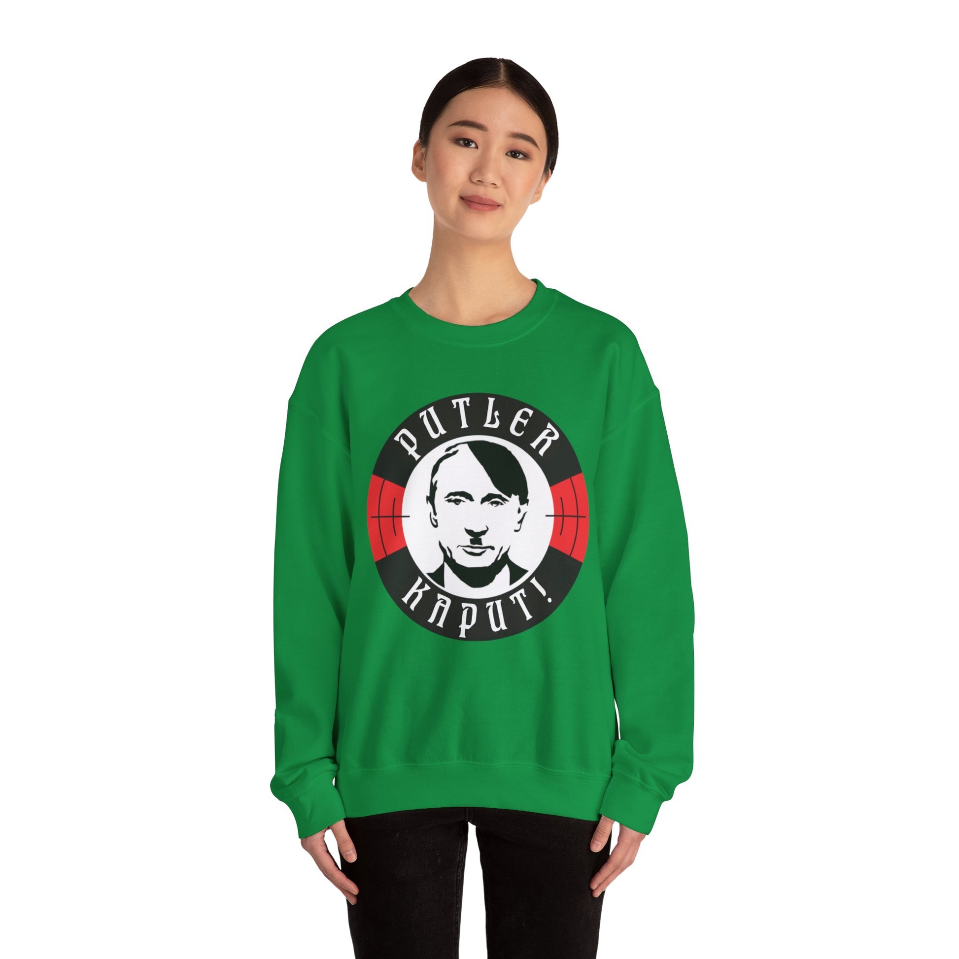 Putler Kaput Anti Vladimir Putin Unisex Heavy Blend Crewneck Sweatshirt Next Cult Brand