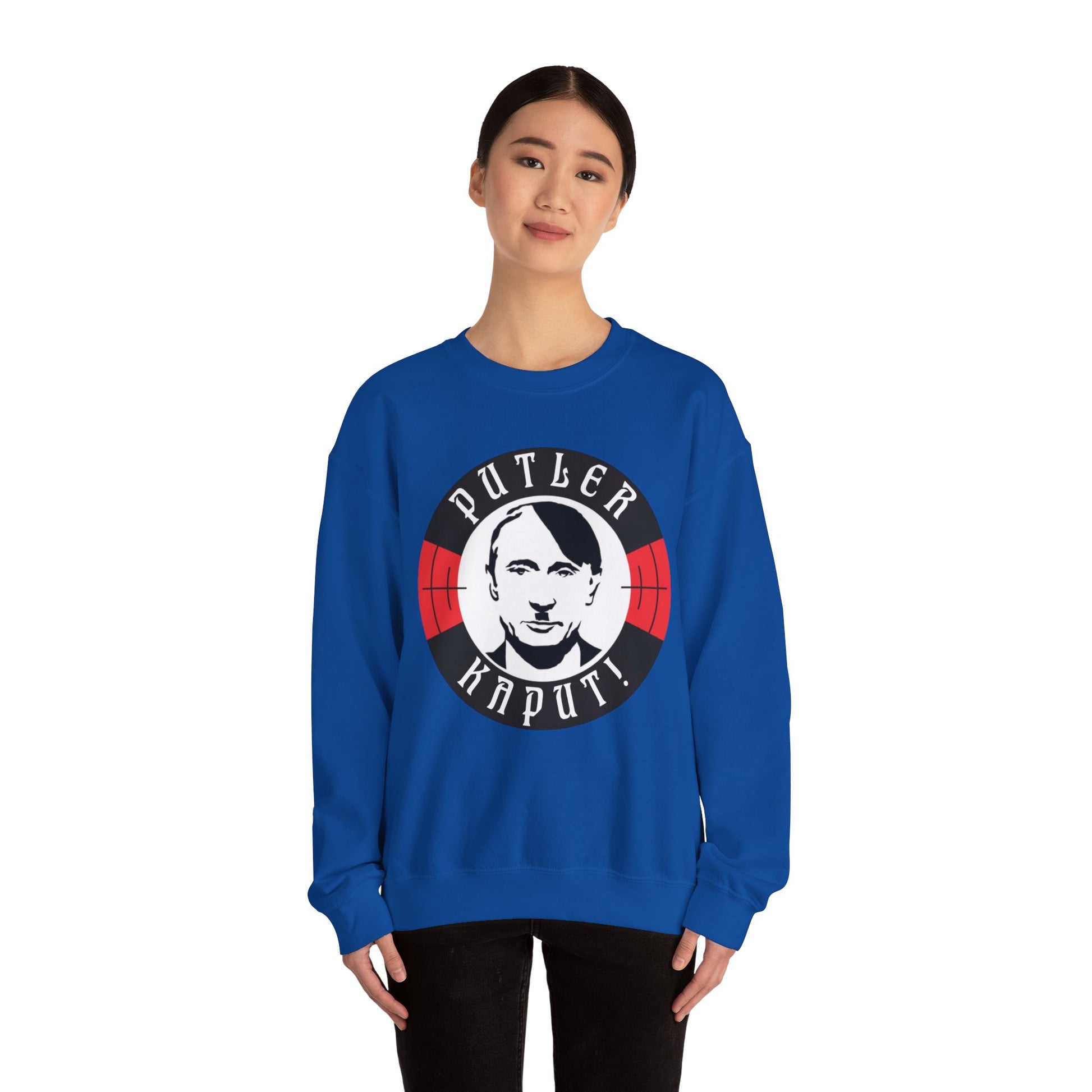 Putler Kaput Anti Vladimir Putin Unisex Heavy Blend Crewneck Sweatshirt Next Cult Brand