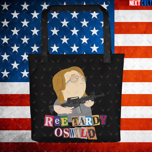 Ree Tardy Oswald Funny Thomas Matthew Crooks Donald Trump Assassination Attempt Meme Tote bag Default Title Bags Conspiracy Theories Donald Trump Politics Republicans South Park TV Shows Next Cult Brand