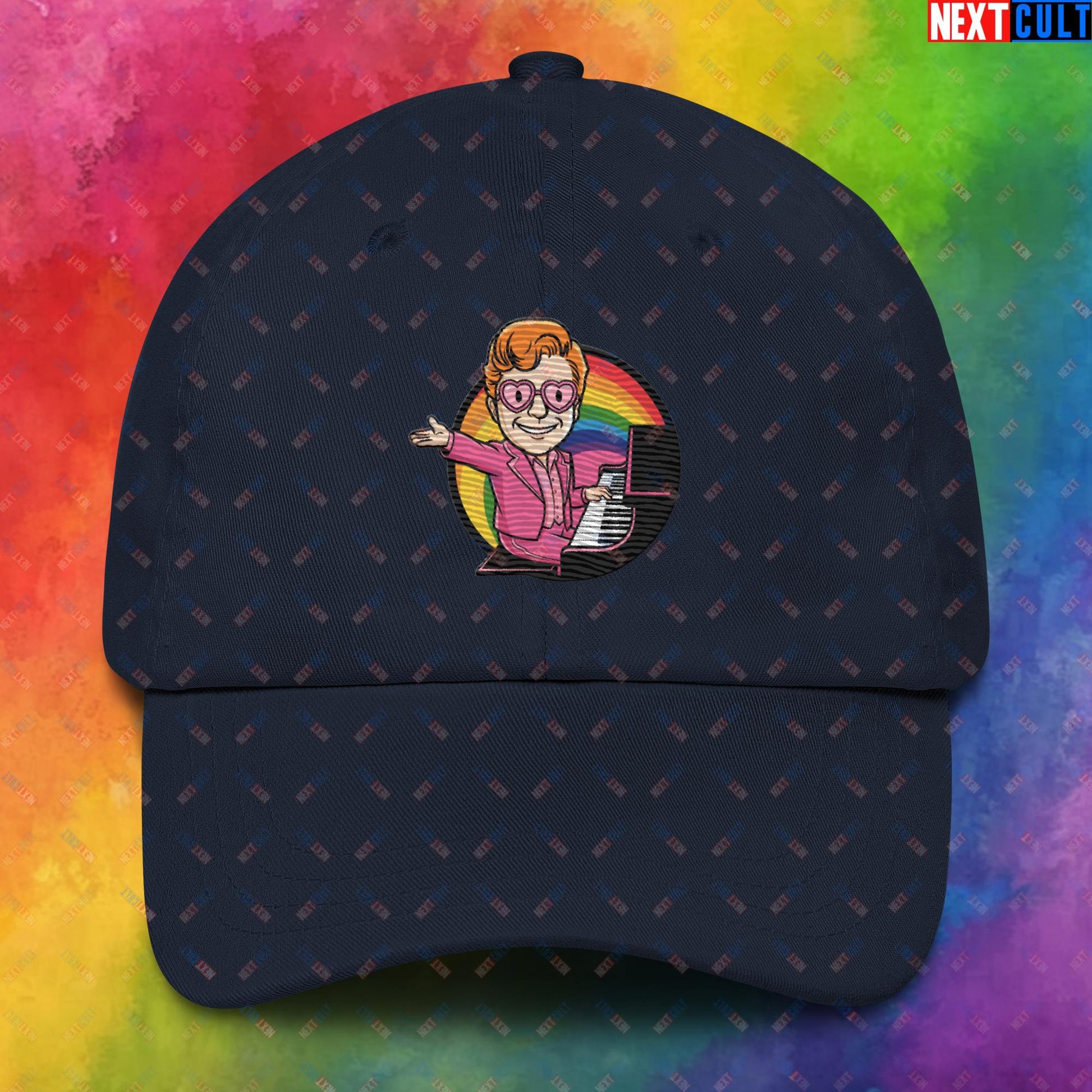 Rocket Boy Elton John Music Vault Boy Fallout Funny Meme Cartoon Mashup Dad hat Next Cult Brand