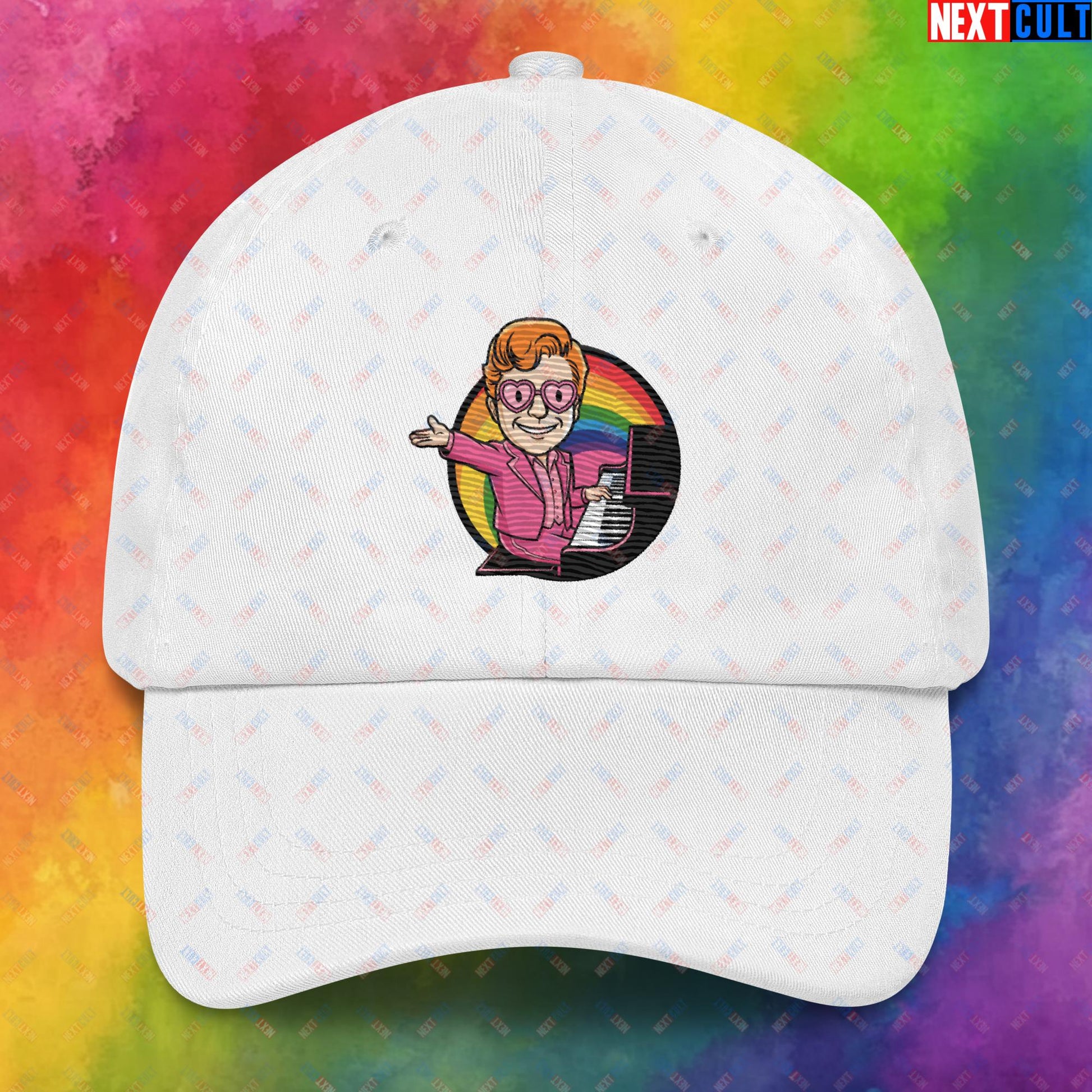 Rocket Boy Elton John Music Vault Boy Fallout Funny Meme Cartoon Mashup Dad hat Next Cult Brand