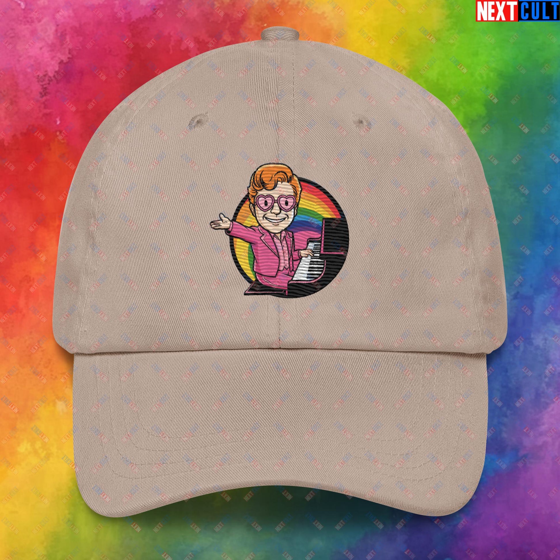 Rocket Boy Elton John Music Vault Boy Fallout Funny Meme Cartoon Mashup Dad hat Next Cult Brand