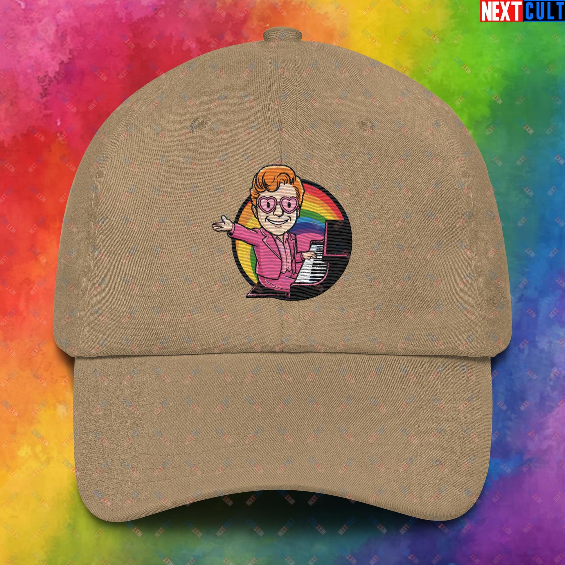 Rocket Boy Elton John Music Vault Boy Fallout Funny Meme Cartoon Mashup Dad hat Next Cult Brand