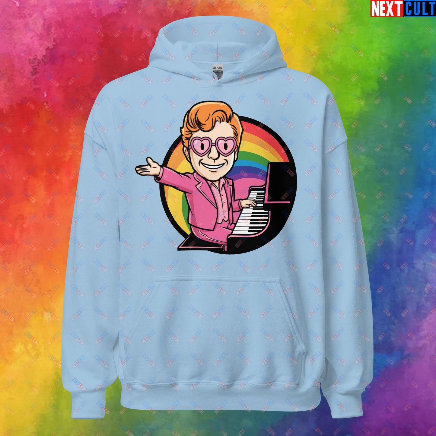 Rocket Boy Elton John Music Vault Boy Fallout Funny Meme Cartoon Mashup Unisex Hoodie Next Cult Brand