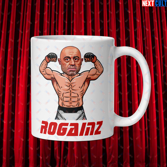 Rogainz Joe Rogan UFC MMA Martial Arts BJJ Jiu-Jitsu Gym Gains Workout Funny JRE Podcast mug Default Title Mugs Bodybuilding Fitness Gym Joe Rogan Podcasts Stand-up Comedy UFC Workout Next Cult Brand