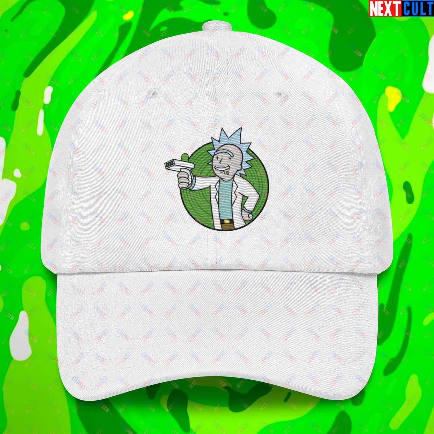 Science Boy Rick and Morty Vault Boy Fallout Funny Meme Cartoon Mashup Dad hat Next Cult Brand