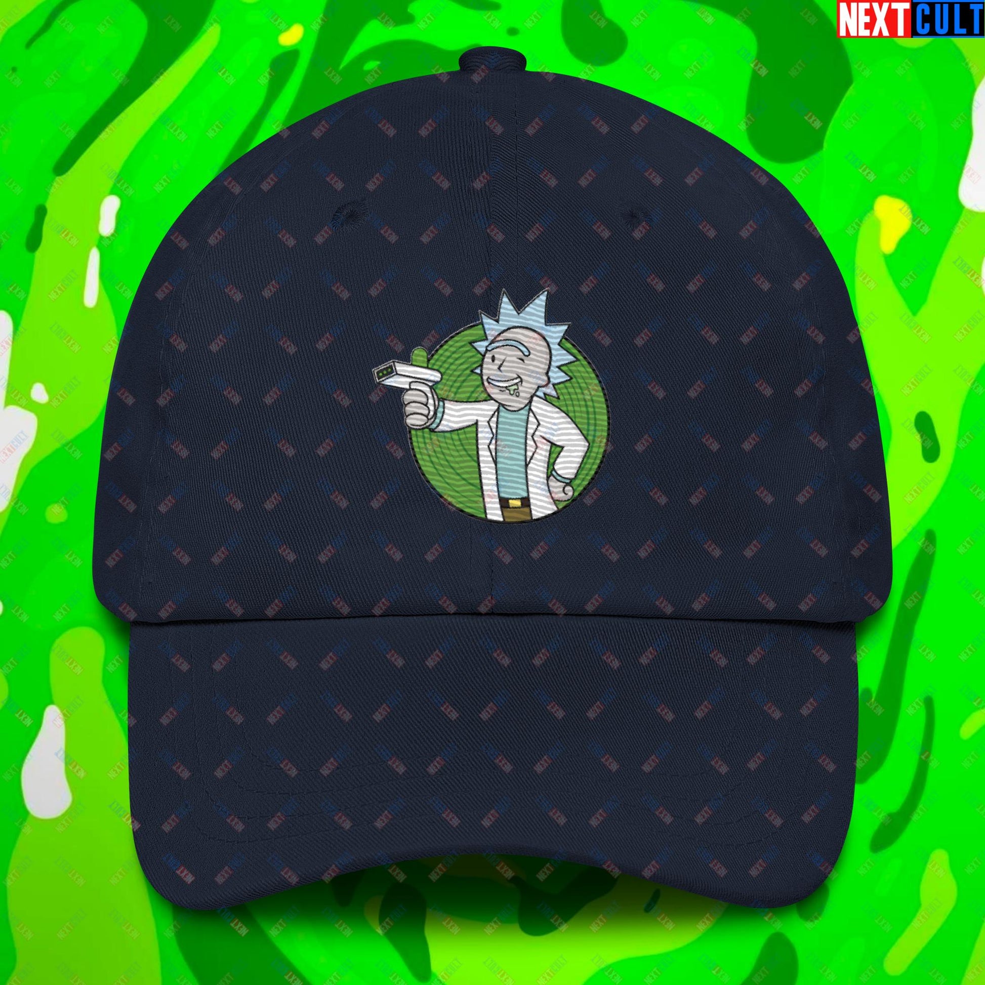 Science Boy Rick and Morty Vault Boy Fallout Funny Meme Cartoon Mashup Dad hat Next Cult Brand