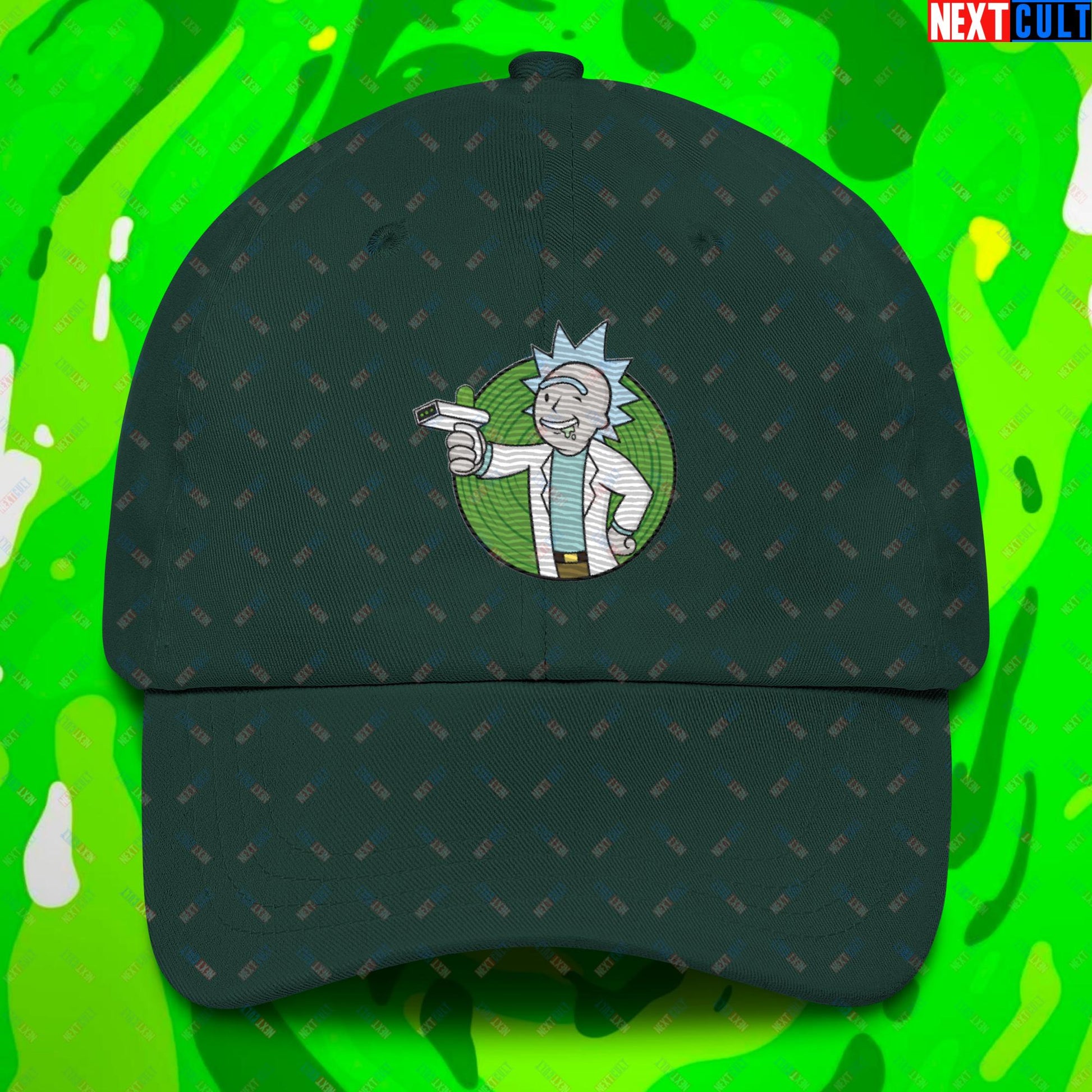 Science Boy Rick and Morty Vault Boy Fallout Funny Meme Cartoon Mashup Dad hat Next Cult Brand