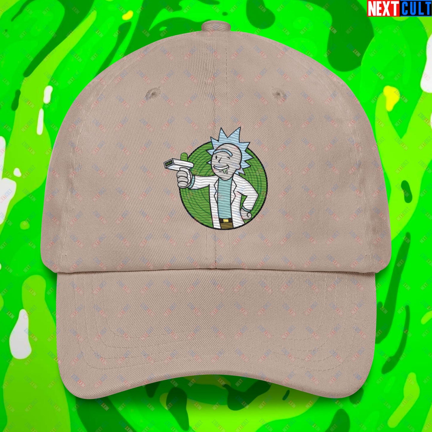 Science Boy Rick and Morty Vault Boy Fallout Funny Meme Cartoon Mashup Dad hat Next Cult Brand