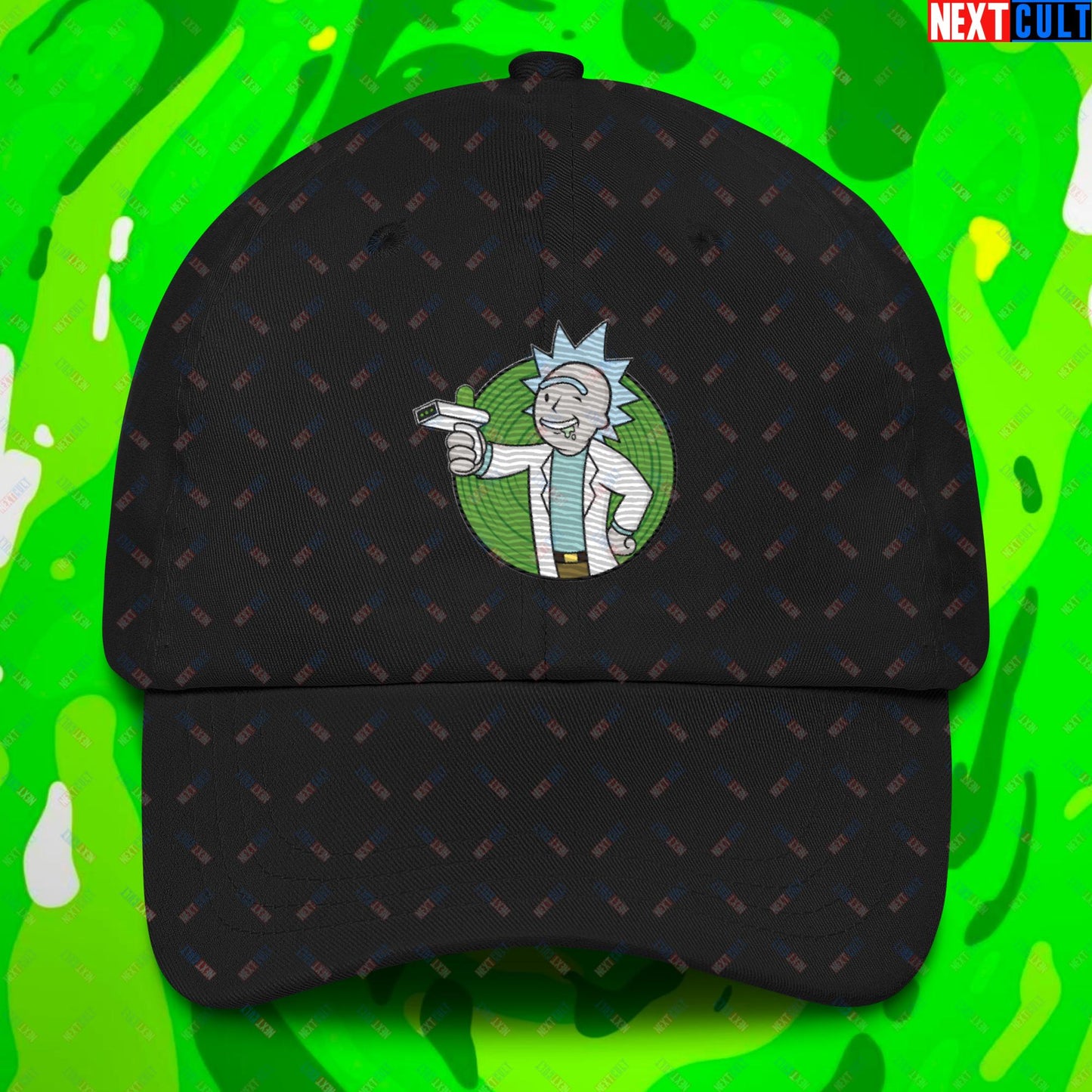 Science Boy Rick and Morty Vault Boy Fallout Funny Meme Cartoon Mashup Dad hat Next Cult Brand