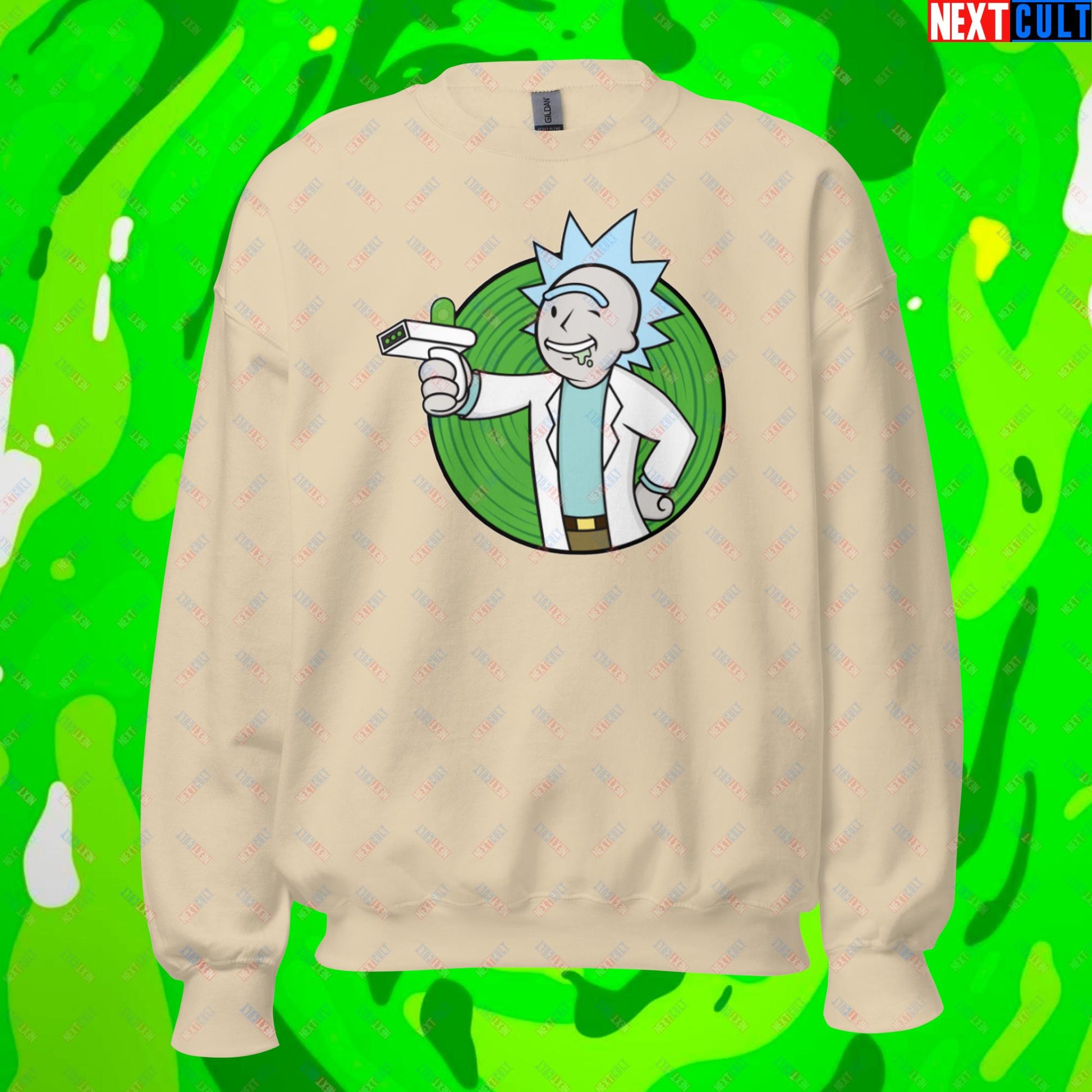 Science Boy Rick and Morty Vault Boy Fallout Funny Meme Cartoon Mashup Unisex Sweatshirt Next Cult Brand