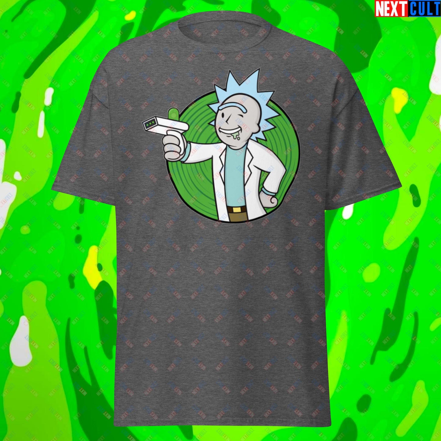 Science Boy Rick and Morty Vault Boy Fallout Funny Meme Cartoon Mashup Unisex classic tee Next Cult Brand