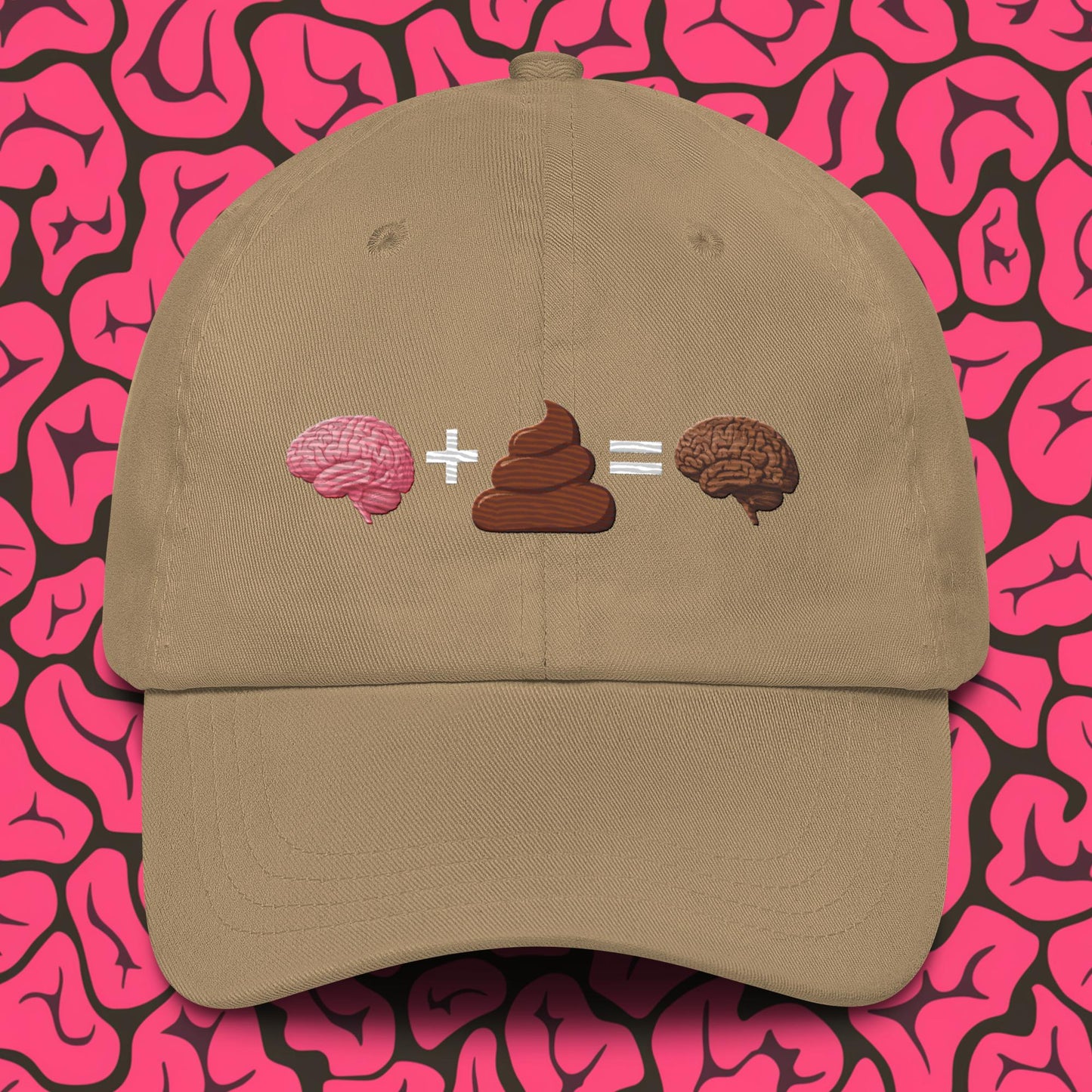 Shit For Brains Funny Math Equation Dad hat Next Cult Brand