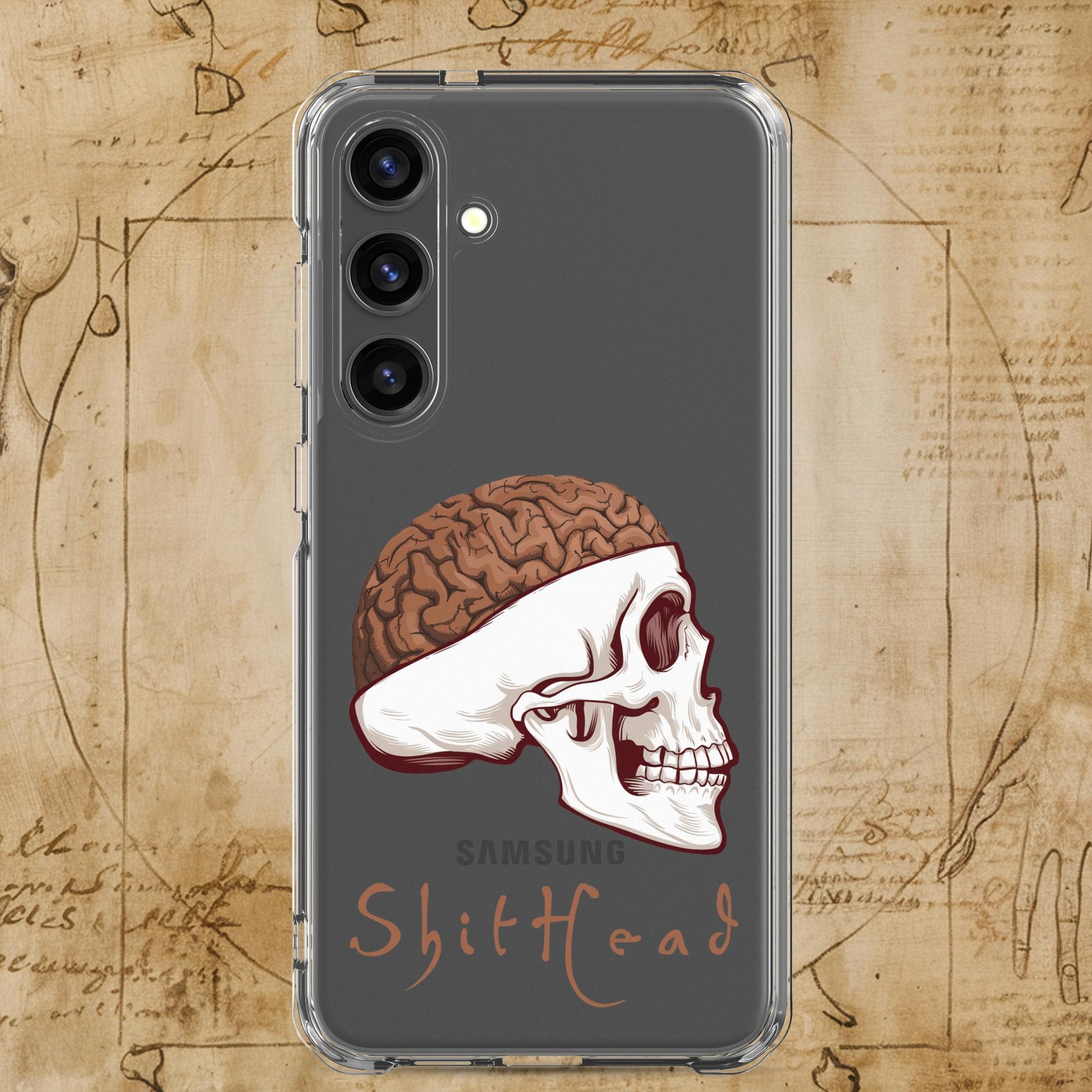 ShitHead Funny Leonardo da Vinci Drawing Clear Case for Samsung Next Cult Brand