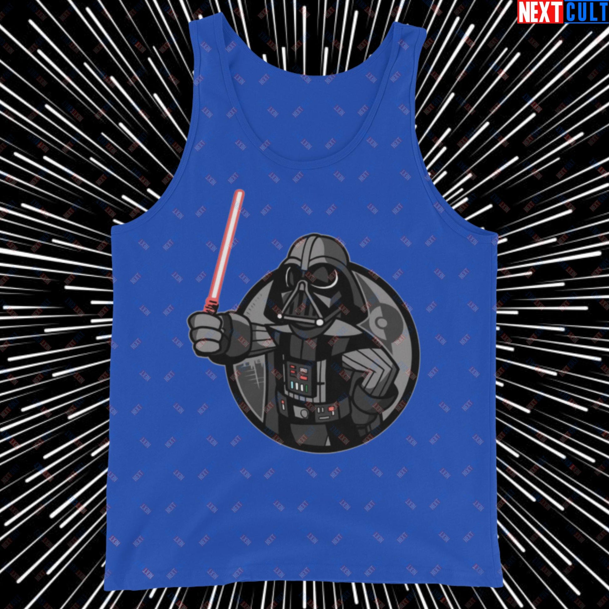 Sith Boy Darth Vader Star Wars Vault Boy Fallout Funny Cartoon Mashup Tank Top Next Cult Brand