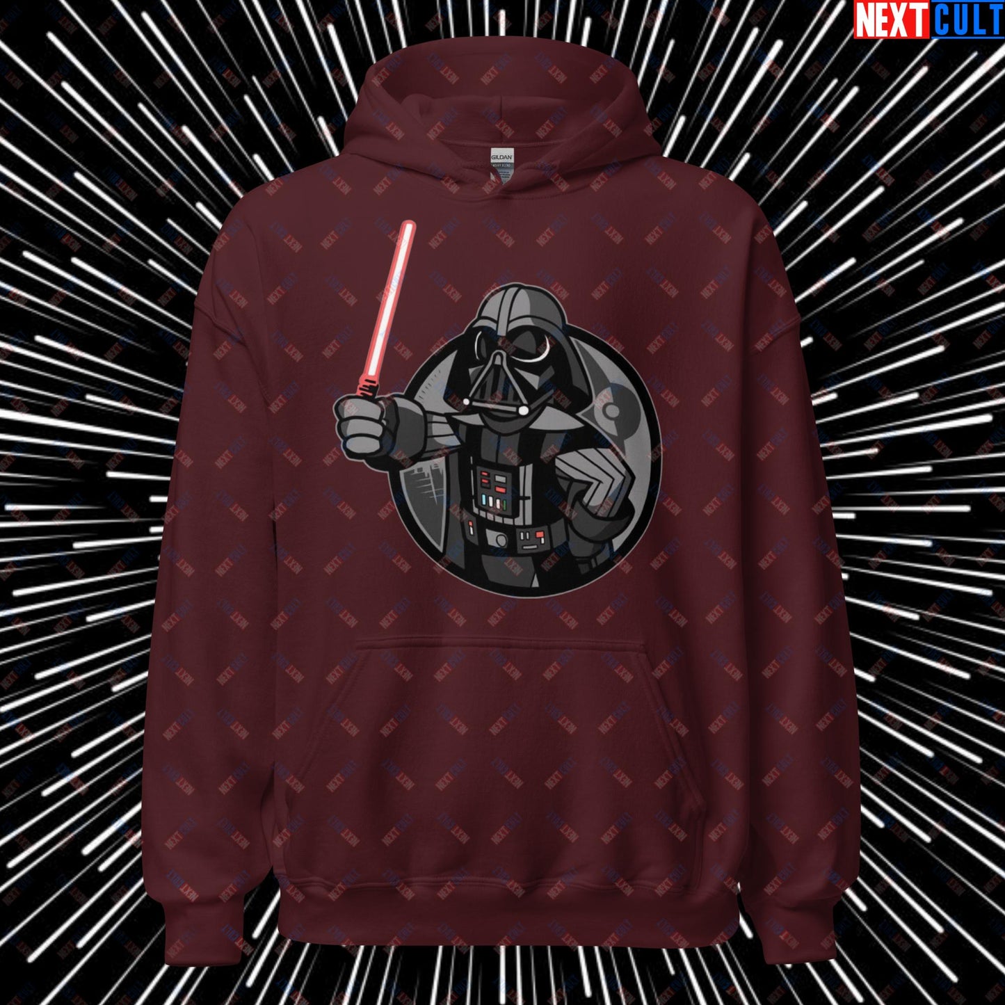 Sith Boy Darth Vader Star Wars Vault Boy Fallout Funny Cartoon Mashup Unisex Hoodie Maroon Hoodies Darth Vader Fallout Movies Star Wars Vault Boy Next Cult Brand