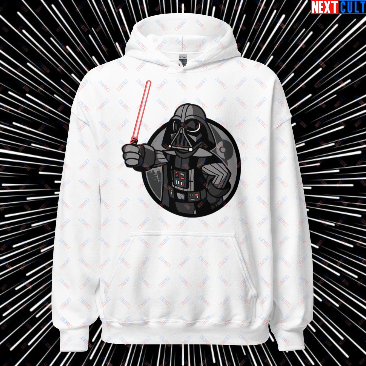 Sith Boy Darth Vader Star Wars Vault Boy Fallout Funny Cartoon Mashup Unisex Hoodie White Hoodies Darth Vader Fallout Movies Star Wars Vault Boy Next Cult Brand