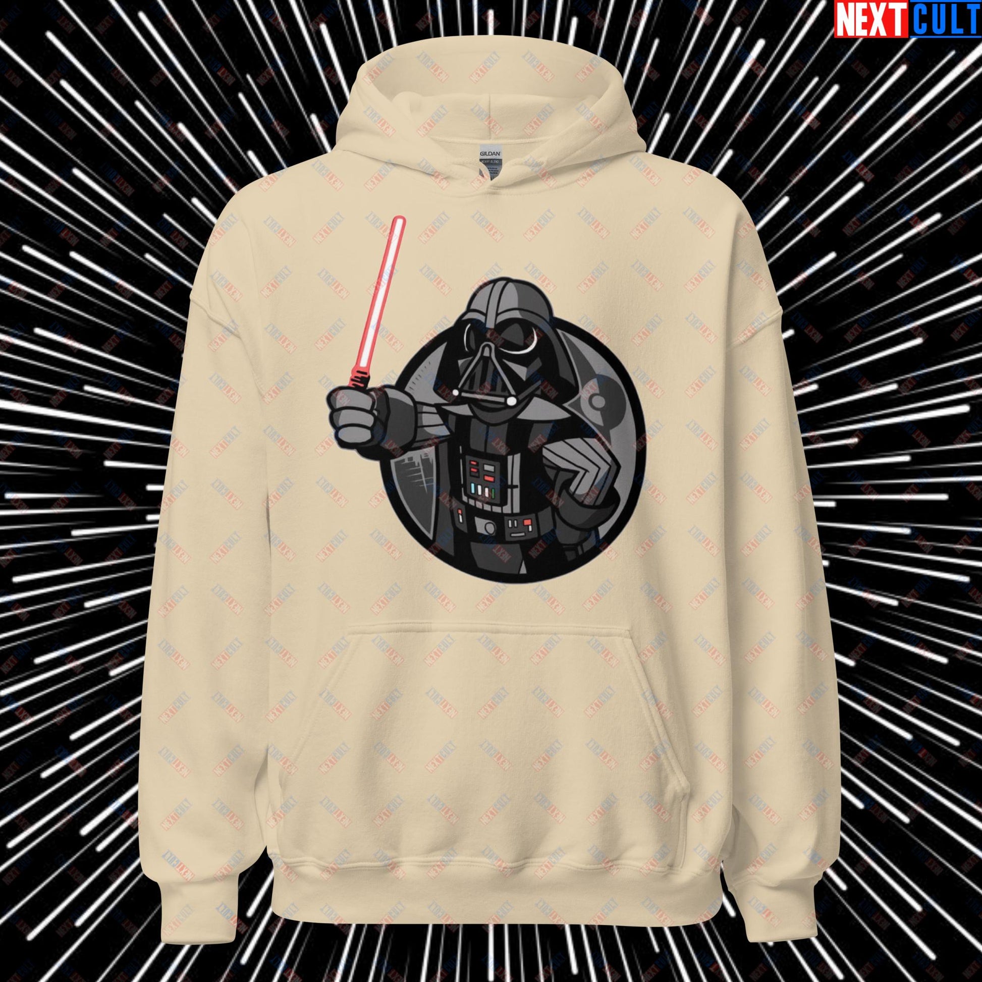 Sith Boy Darth Vader Star Wars Vault Boy Fallout Funny Cartoon Mashup Unisex Hoodie Sand Hoodies Darth Vader Fallout Movies Star Wars Vault Boy Next Cult Brand