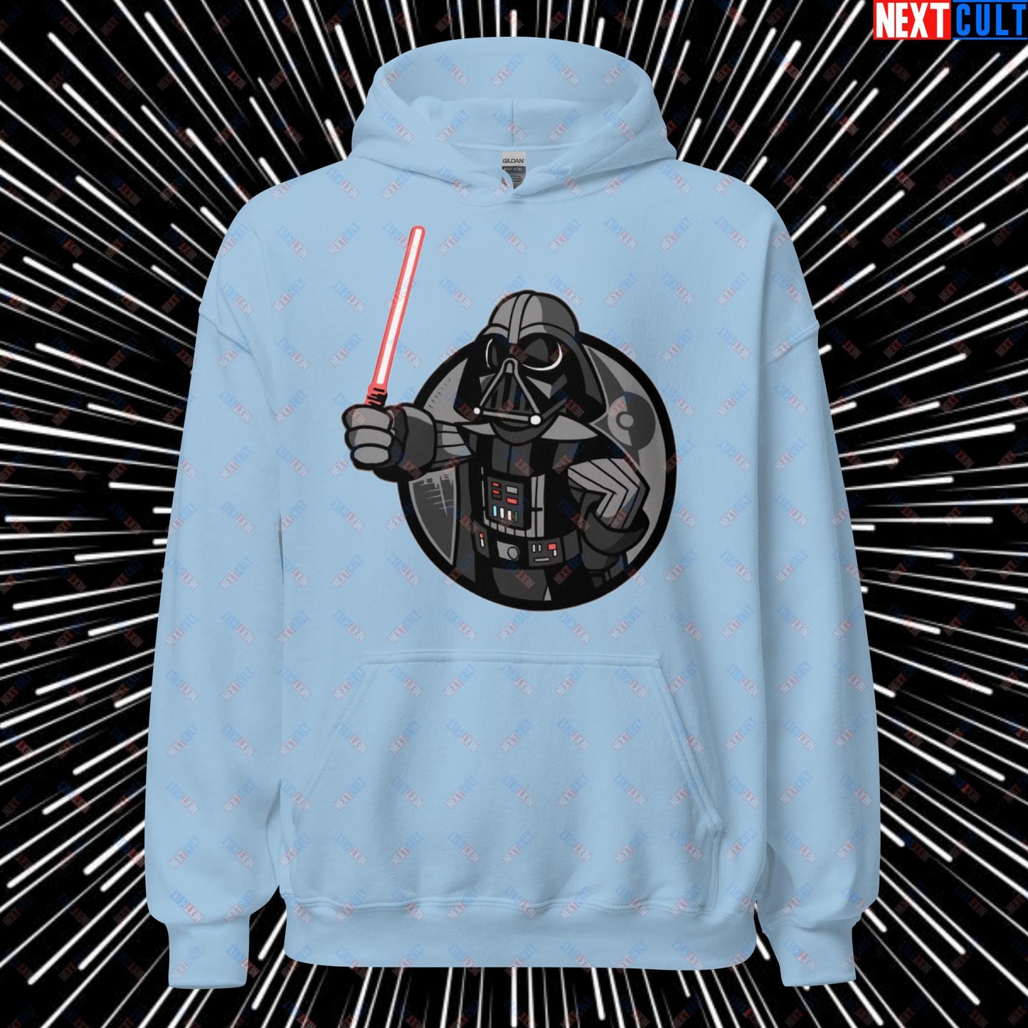 Sith Boy Darth Vader Star Wars Vault Boy Fallout Funny Cartoon Mashup Unisex Hoodie Light Blue Hoodies Darth Vader Fallout Movies Star Wars Vault Boy Next Cult Brand