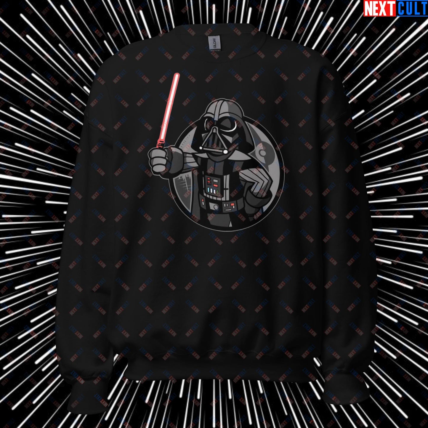 Sith Boy Darth Vader Star Wars Vault Boy Fallout Funny Cartoon Mashup Unisex Sweatshirt Next Cult Brand