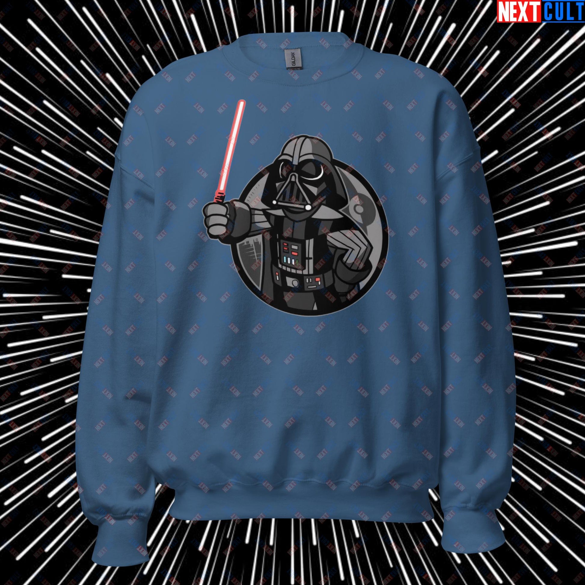 Sith Boy Darth Vader Star Wars Vault Boy Fallout Funny Cartoon Mashup Unisex Sweatshirt Next Cult Brand